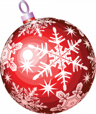 Red Christmas ball png images