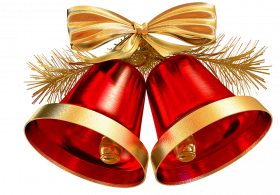 Red christmas bell transparent png images