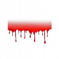 Red drip effect transprent background