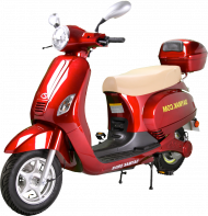 Red Electrict Scooty Transparent Png