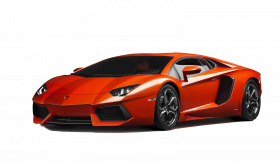 Red lamborghini transparent background