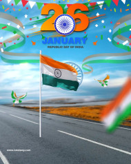 Republic day flag photo editing background