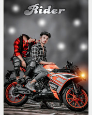 Rider background for editing