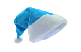 Santa blue hat png hd