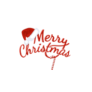 Santa cap christmas text png