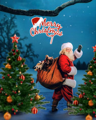 Santa christmas editing background hd