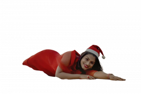 Santa Christmas Girl Png