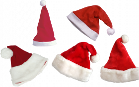 Santa claus caps transparent hd png