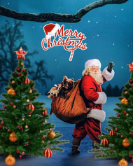 Santa claus christmas editing background