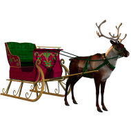 Santa Sleigh PNG Transparent Images Free Download