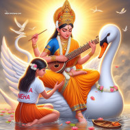 Saraswati Puja Ai Photo Editing For Dp Image