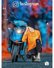 Scooty boy trending cb background