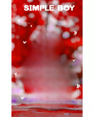 Simple Boy Cb Background Red Blur