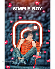 Simple boy head cut cb background by totalpng