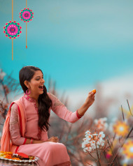 Sister Raksha bandhan editing background