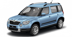 Skoda car png with shadow