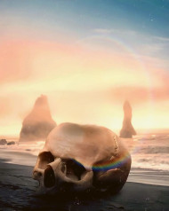 Skull background for editing