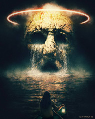 Skull  photoshop editing background