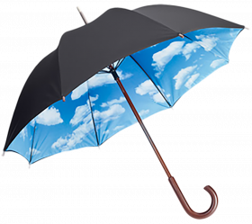 Sky under umbreallla transparent png