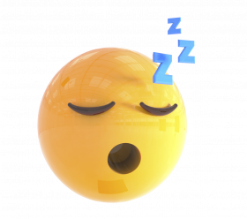 Sleeping 3d emoji transparent png