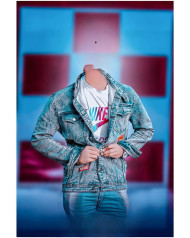 Smart boy face cut cb background