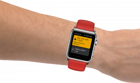 Smart watch in hand png,watch transparent background