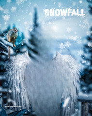Snowfall hd cb editing background