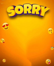 Sorry editing background