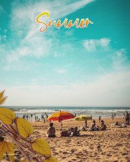 Summer editing background