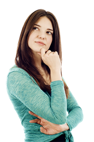 Thinking Girl PNG Transparent Images Free Download