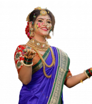 Traditional holi girls holi girl background free