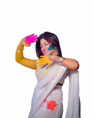 Traditional holi girls holi girl png free