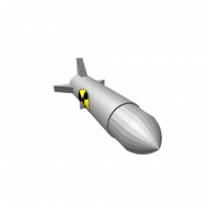 Transparent background war missile png