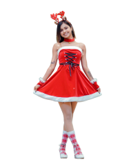 Transparent christmas girl png