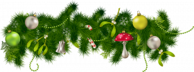 transparent christmas pine garland decor png clipart