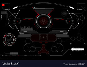 Transparent futuristic background futuristic neon circle png (2)