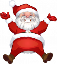 Transparent Santa Claus Clipart