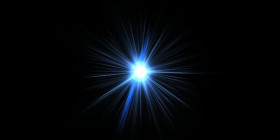 Transprenst blue lens flare png (3)