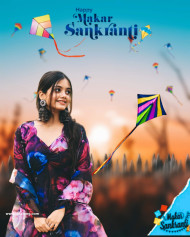 Viral makar sankranti girl cb editing background 2024