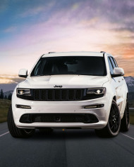 White jeep editing background download