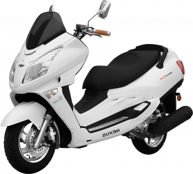 White Scooty With Transparent Background