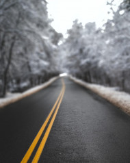 Winter road editing background