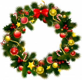 wreath christmas garland clipart Png Hd