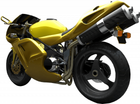 Yellow bike hd png download