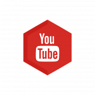 Youtube hexagon logo png