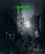 Zombie city hd editing background